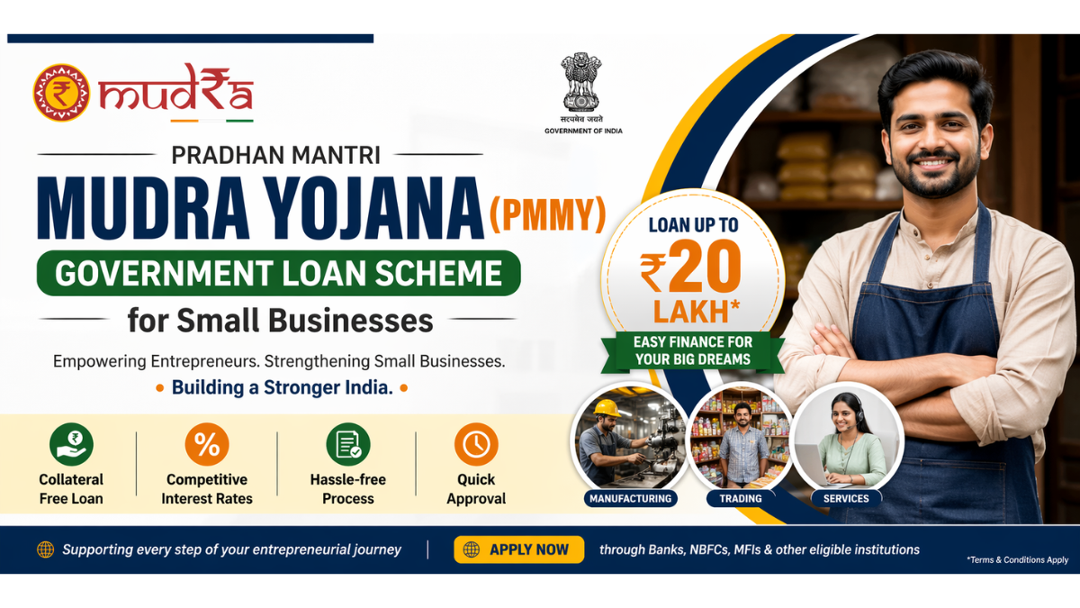 Pradhan Mantri Mudra Yojana (PMMY) – Government Loan Scheme for Small Businesses