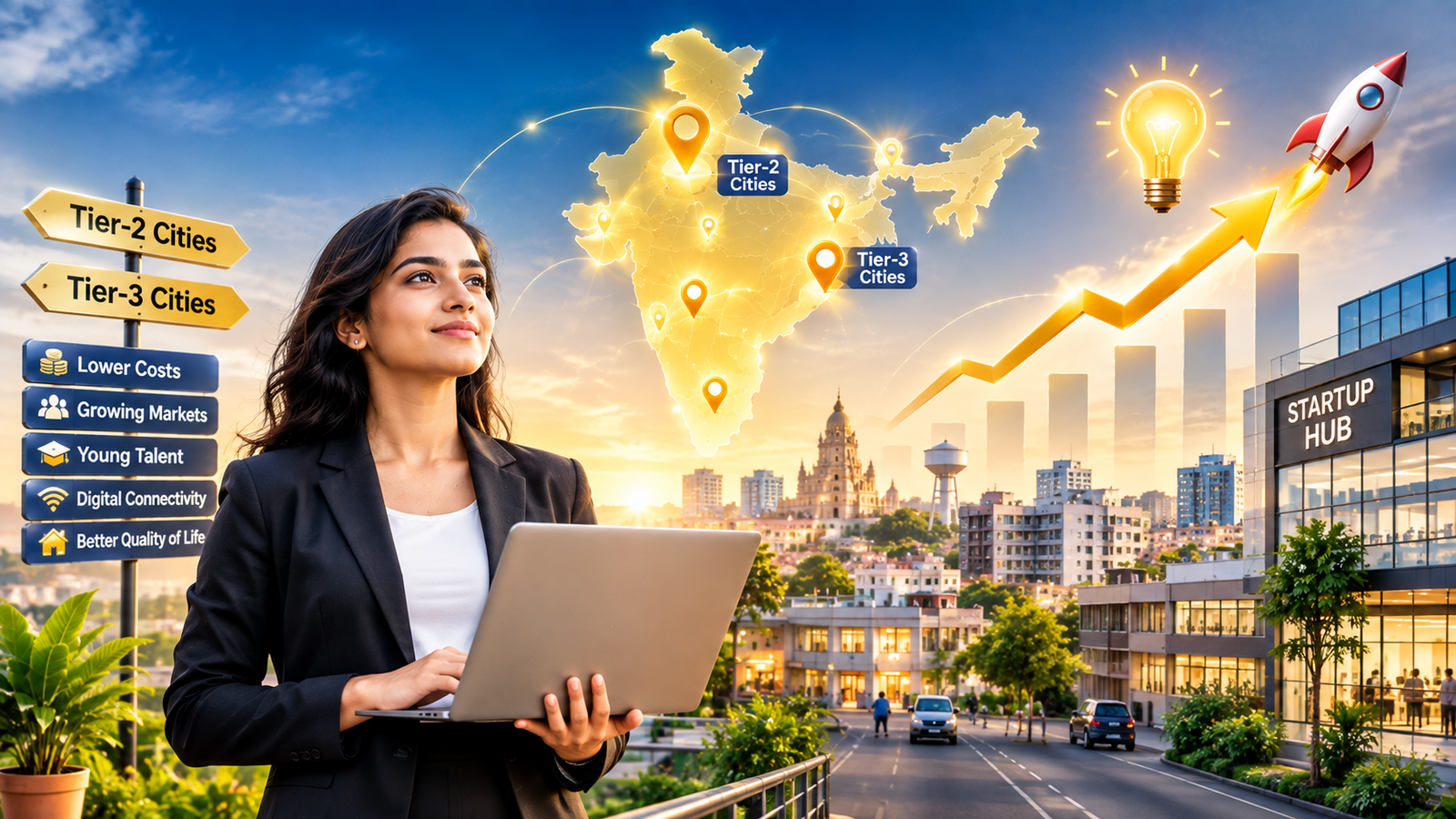 Why Tier-2 and Tier-3 Cities Are Emerging as Startup Goldmines
