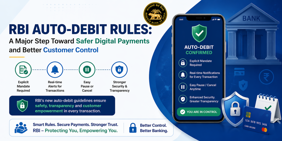 RBI Auto-Debit Rules: A Major Step Toward Safer Digital Payments and Better Customer Control